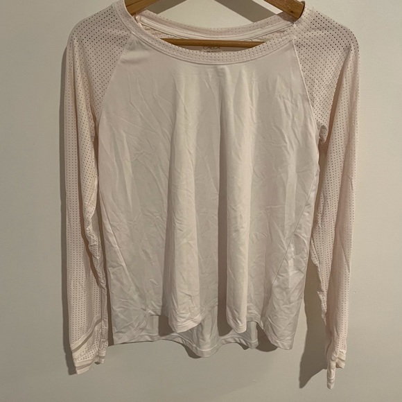Calia By Carrie Underwood Light Pink Move Mesh Long Sleeve Workout Top Sz XS - Picture 4 of 11